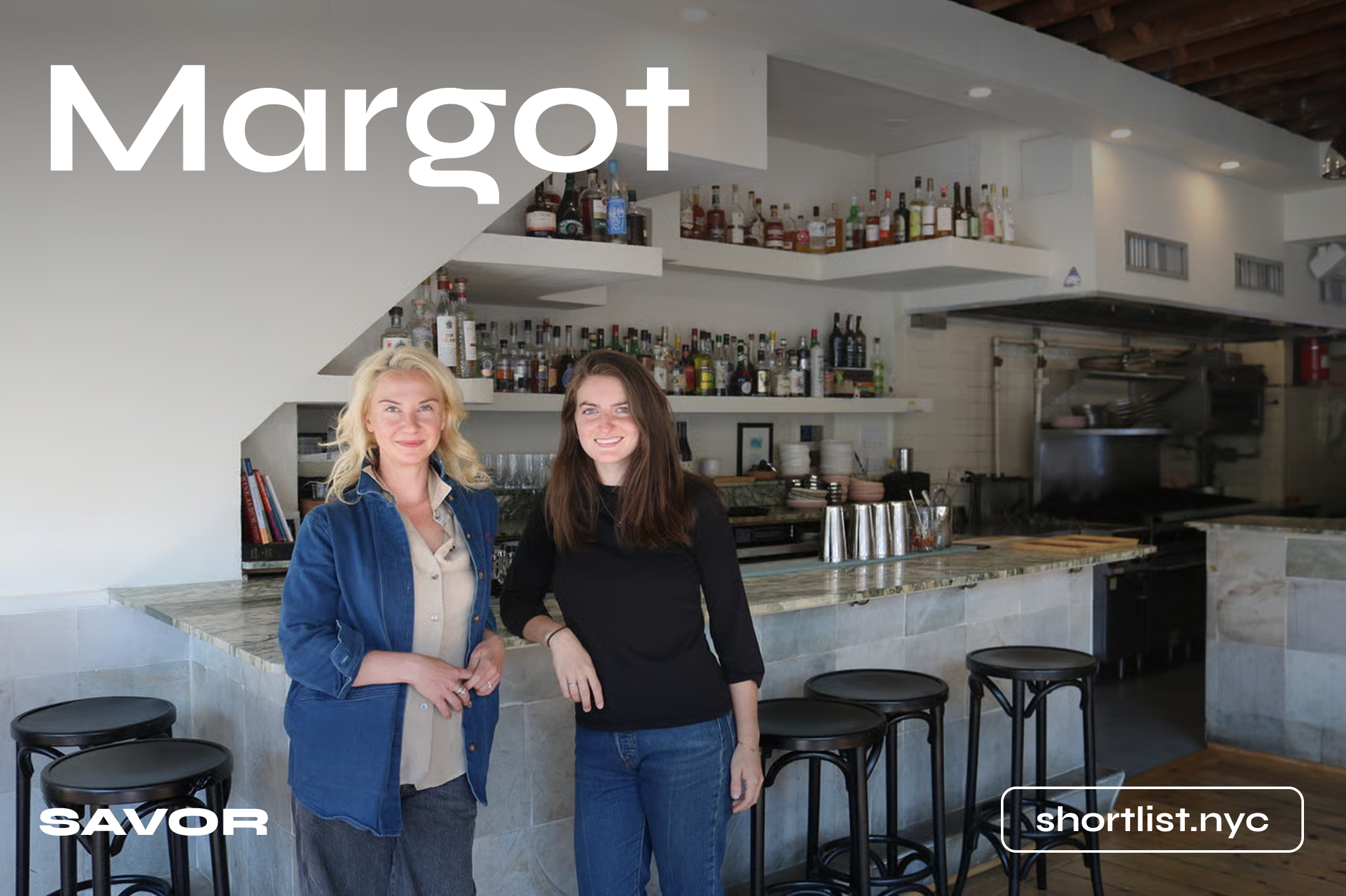 Halley & Kip Behind Margot